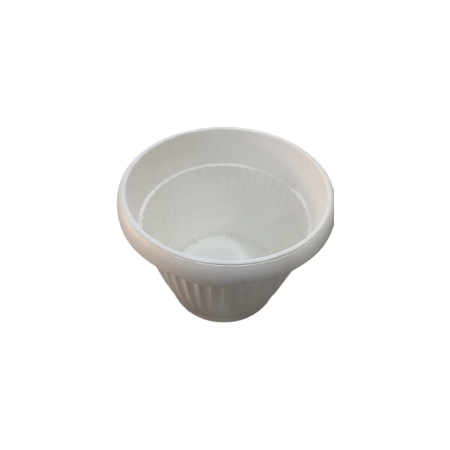 Buy Italian Pot with Base - 57cm - White Online | Agriculture Gardening Tools | Qetaat.com
